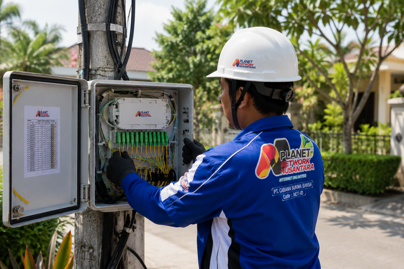 Pengecekan ODP Fiber Optic